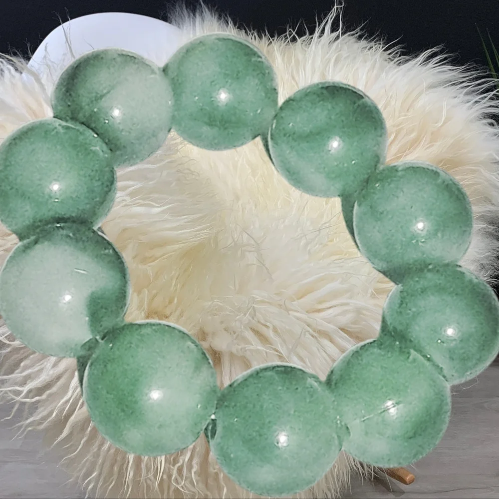 $2 When You Buy 10 Items Marked 🎄10/$20.   Green Color Beads Slip-on Bracelet